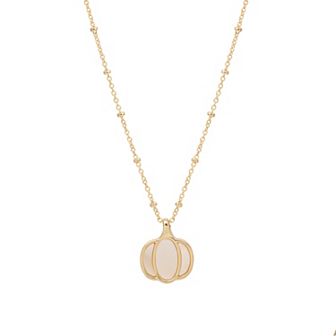 LC Lauren Conrad Pumpkin Pendant Necklace