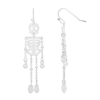 LC Lauren Conrad Skeleton Drop Earrings