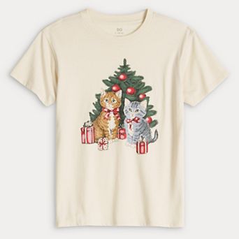 Girls 7-20 SO® Short Sleeve Oversized Holiday Graphic Tee in Regular & Plus Size