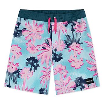 Boys 8-20 Hurley Palm Tree Print Swim Trunks