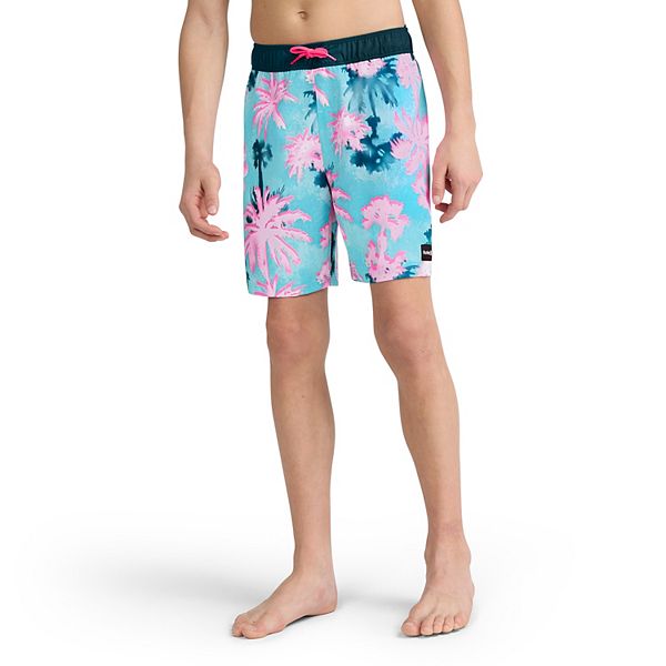 Boys 8-20 Hurley Tropical Print Swim Trunks