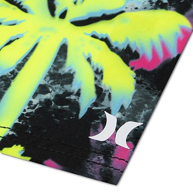 Boys 4-16 Hurley Swim H2O-DRI UPF Rash Guard Top & Palm Tree Trunks 2-Piece Set