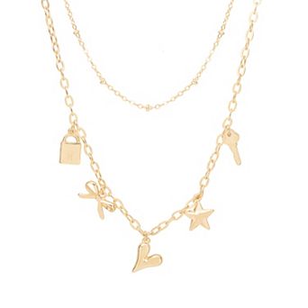 LC Lauren Conrad Whimsy Charm 2 Row Necklace