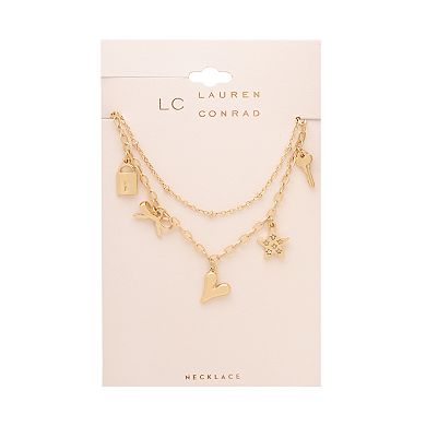 LC Lauren Conrad Whimsy Charm 2 Row Necklace
