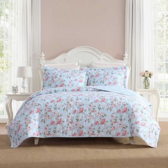 Laura Ashley Blissful Dream Quilt & Sham Set