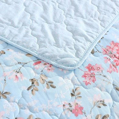 Laura Ashley Blissful Dream Quilt & Sham Set