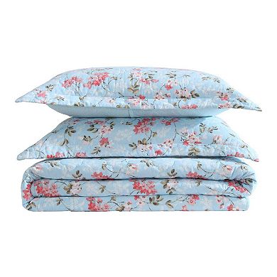 Laura Ashley Blissful Dream Quilt & Sham Set