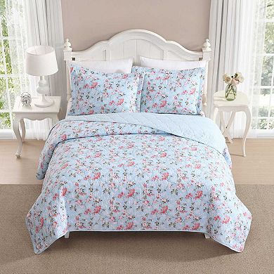 Laura Ashley Blissful Dream Quilt & Sham Set