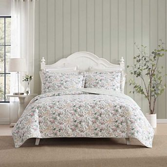 Laura Ashley Bramble Floral Quilt & Sham Set