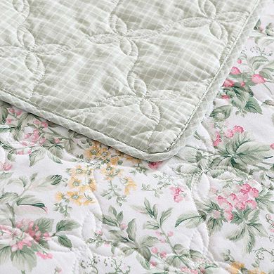 Laura Ashley Bramble Floral Quilt & Sham Set