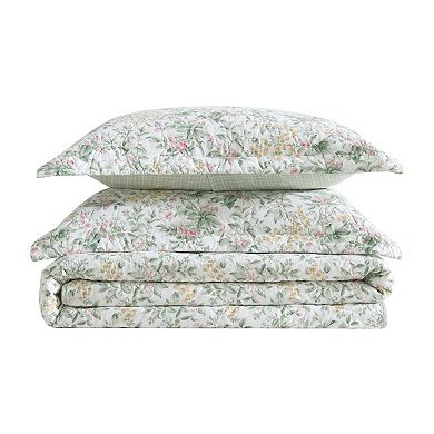 Laura Ashley Bramble Floral Quilt & Sham Set