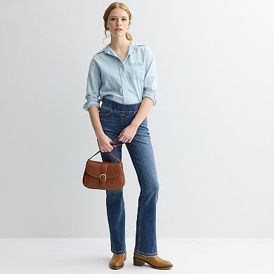 Juniors' Apt. 9® Tummy Control Pull-On Bootcut Jeans