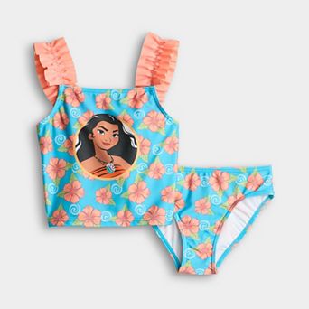 Girls 4-6x Disney's Moana 2 pc Tankini Swim Top & Bottoms Set