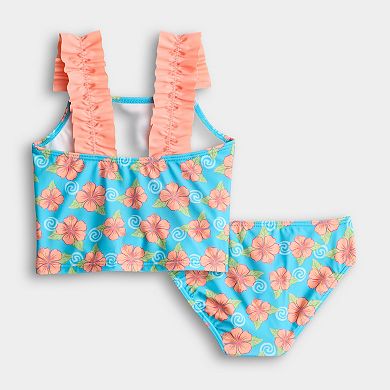 Girls 4-6x Disney's Moana 2-Piece Tankini Swim Top & Bottoms Set