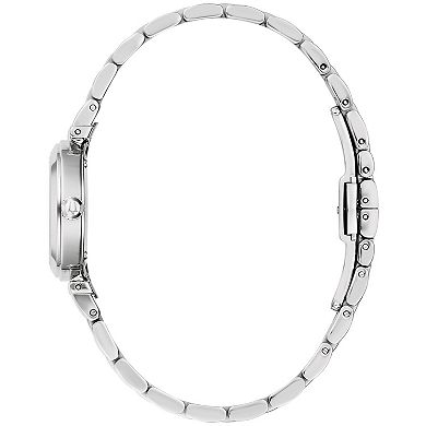 Bulova Women's Stainless Steel Diamond Accent Mother-of-Pearl Dial Bracelet Watch
