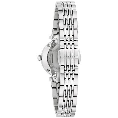 Bulova Women's Stainless Steel Diamond Accent Mother-of-Pearl Dial Bracelet Watch