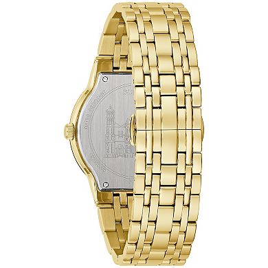 Bulova Men's Diamond Accent Bracelet Watch & Our Lady of Guadalupe Dial