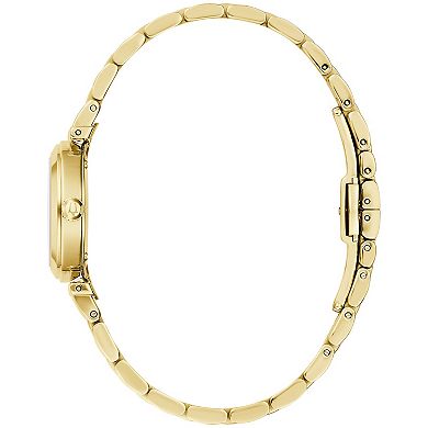 Bulova Women's Classic Gold Tone Stainless Steel Diamond Accent Bracelet Watch - 97P177