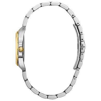 Bulova Women's Classic Two Tone Stainless Steel Mother-of-Pearl Dial Bracelet Watch - 98M124