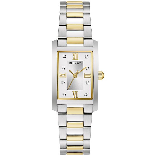 Bulova Women’s Classic Diamond Two-Tone Watch Amazon.com: Bulova Ladies main image 3