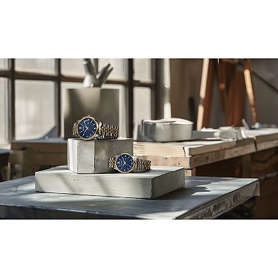 Bulova Women's Two-Tone Stainless Steel Diamond Accent Bracelet Watch