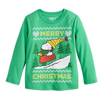 Baby & Toddler Jumping Beans® Snoopy & Woodstock "Merry Christmas" Long Sleeve Tee