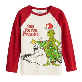Baby & Toddler Jumping Beans® The Grinch "Here For Your Presents" Long Sleeve Tee