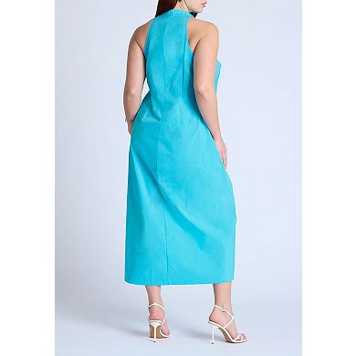 ELOQUII Women's Plus Size High Neck Dress