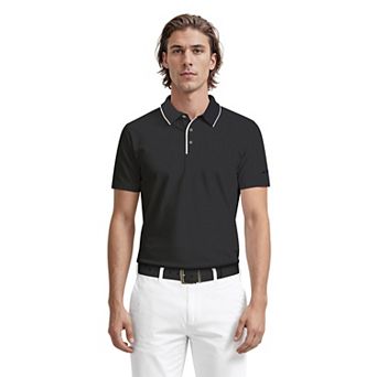 Men's Grand Slam Pebble Texture Short Sleeve Golf Polo Shirt