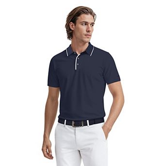 Men's Grand Slam Pebble Texture Short Sleeve Golf Polo Shirt