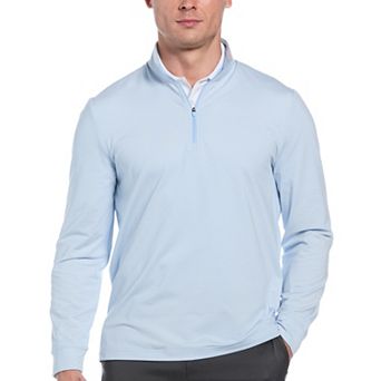 Men's Grand Slam Feeder Stripe Mock Neck Long Sleeve Golf Shirt