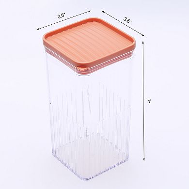 5 Pack Airtight Food Storage Containers with Lids, Plastic Leakproof Pantry Organization and Storage