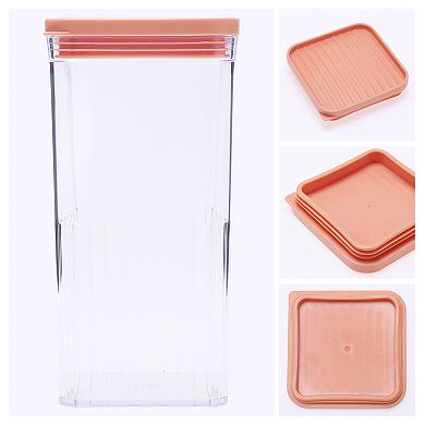 5 Pack Airtight Food Storage Containers with Lids, Plastic Leakproof Pantry Organization and Storage