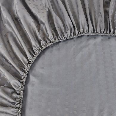 Spring Home 1200 Thread Count 100% Egyptian Cotton Deep Pocket Dobby Striped Jaquard Dot Sheet Set