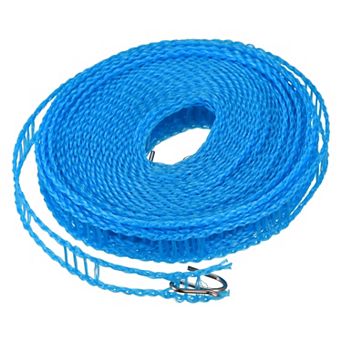 Portable Clothesline, 26.24ft Nylon Windproof Non-Slip Washing Line Rope