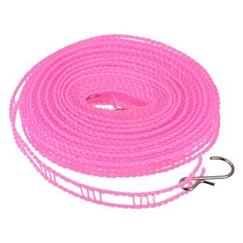 Portable Clothesline, 26.24ft Nylon Windproof Non-Slip Washing Line Rope