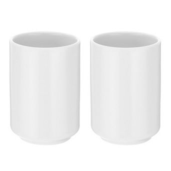 2 pc Ceramic Tea Cups 8oz/240ml Simple Solid Color No Handle Ceramic Tea Mug