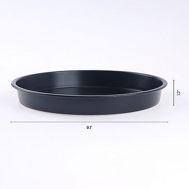 Baking Sheet Pan Set of 3, Warp-Resistant Nonstick Round Cake Pan, Cookie Sheets, Thick Sheet Pans