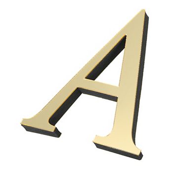 3D Acrylic Alphabet Mirror Wall Stickers, Self-Adhesive Home Decor Letter Sign Art Sticker Decal