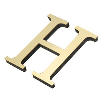 3D Acrylic Alphabet Mirror Wall Stickers, Self-Adhesive Home Decor Letter Sign Art Sticker Decal