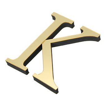 3D Acrylic Alphabet Mirror Wall Stickers, Self-Adhesive Home Decor Letter Sign Art Sticker Decal