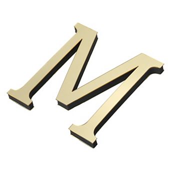 3D Acrylic Alphabet Mirror Wall Stickers, Self-Adhesive Home Decor Letter Sign Art Sticker Decal
