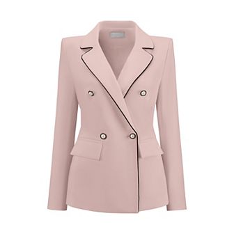Women's Work Blazer Double Breasted Business Casual Suit Jacket