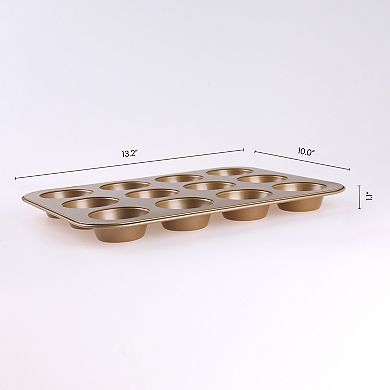 1 Pack Cup Cake Pans, Nonstick Cupcake Pan, Premium Cheesecake Pans, Muffin-Pan for Baking, Oven