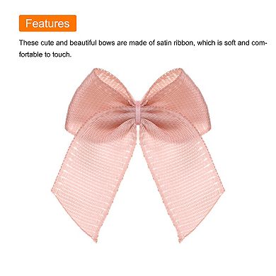 150Pcs Ribbon Bow 1" Mini Fabric Satin Ribbon Flower Bow for Craft DIY Sewing Wedding
