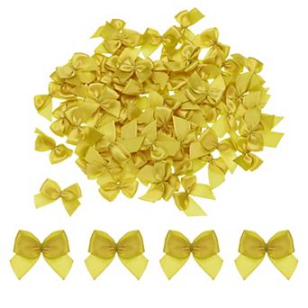 150 pc Ribbon Bow 1" Mini Fabric Satin Ribbon Flower Bow for Craft DIY Sewing Wedding