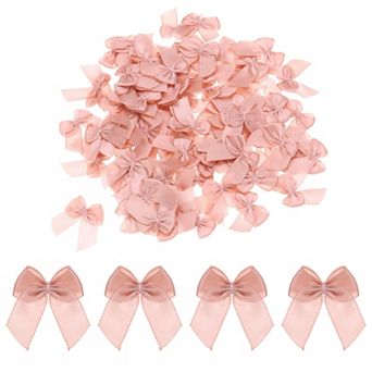 150 pc Ribbon Bow 1" Mini Fabric Satin Ribbon Flower Bow for Craft DIY Sewing Wedding