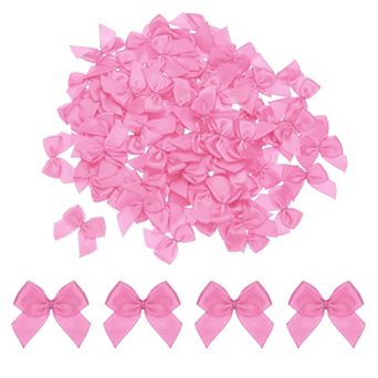 150 pc Ribbon Bow 1" Mini Fabric Satin Ribbon Flower Bow for Craft DIY Sewing Wedding