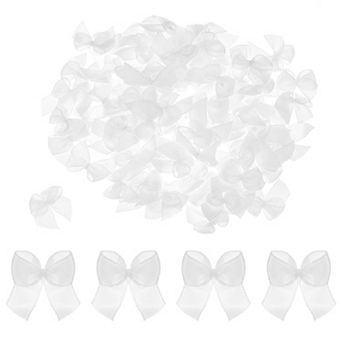 150 pc Ribbon Bow 1" Mini Fabric Satin Ribbon Flower Bow for Craft DIY Sewing Wedding