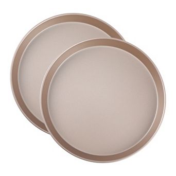 2Pack Baking Sheet Pan, Cookie Sheets for Oven Cooking, Thick Warp-Resistant Nonstick Round Cake Pan